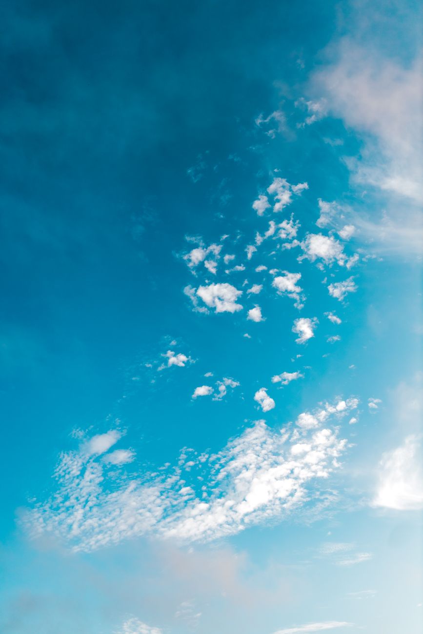 clouds on blue sky